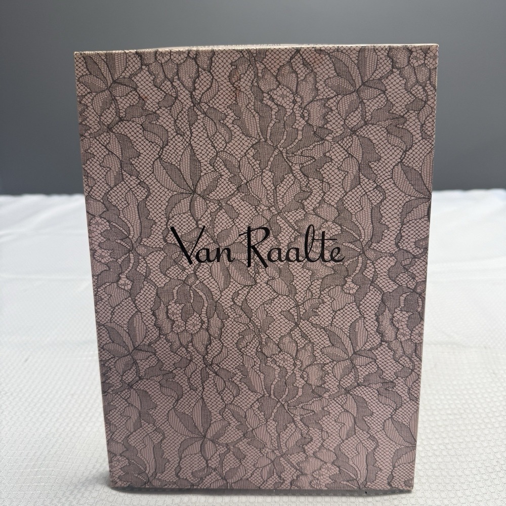 2- 50s VAN RAALTE Nines Sheer Highlight 8.5P Nylon Hose Stockings Seams New Box
